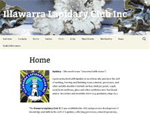 Tablet Screenshot of illawarralapidaryclub.com.au